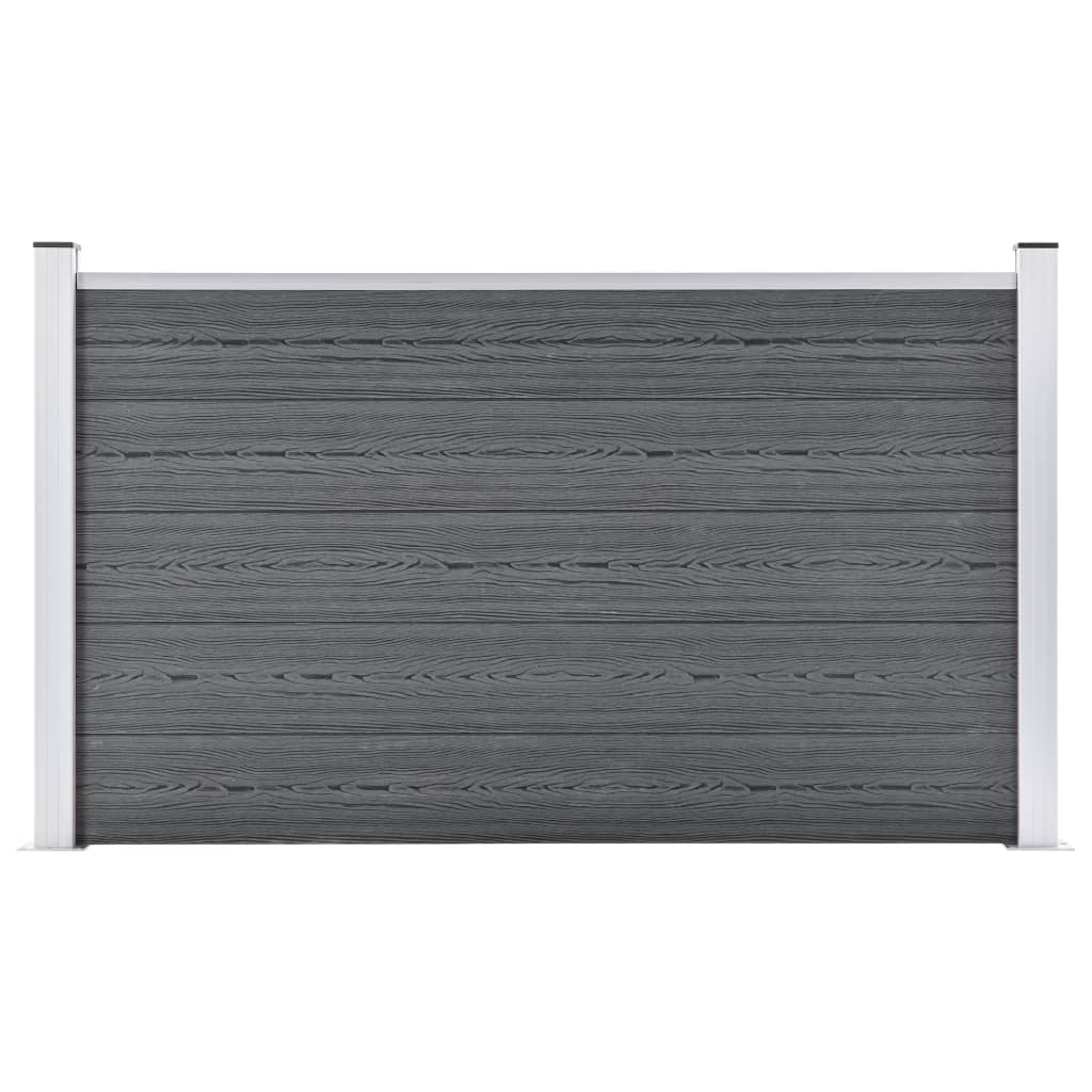 Berkfield Garden Fence WPC 180x105 cm Grey