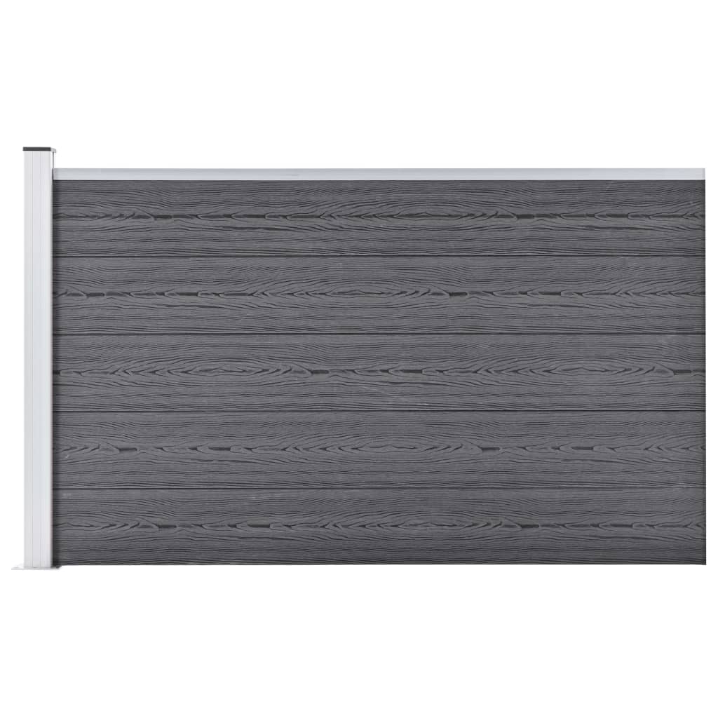 Berkfield Garden Fence WPC 175x105 cm Grey