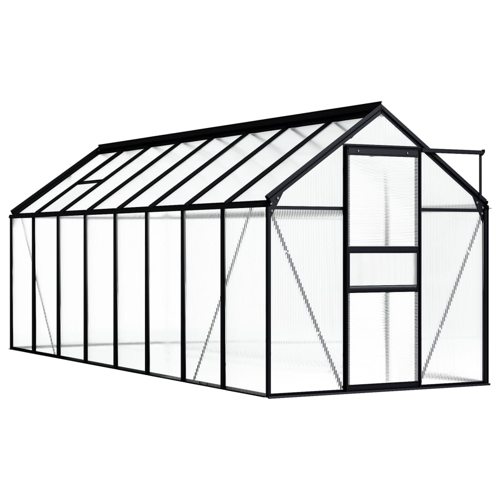 Berkfield Greenhouse Anthracite Aluminium 9.31 m�__