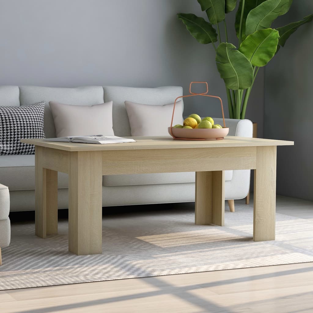 Berkfield Coffee Table Sonoma Oak 100x60x42 cm Engineered Wood
