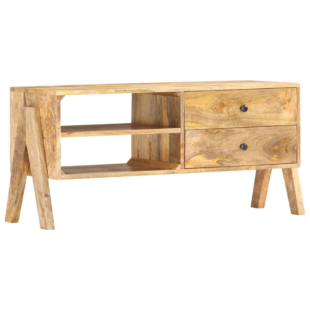 Berkfield TV Cabinet 97x35x47 cm Solid Mango Wood