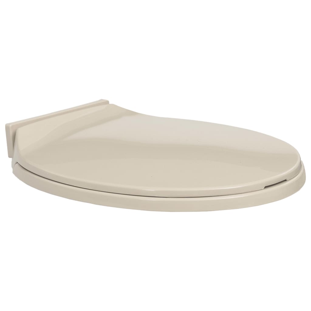 Berkfield Soft-Close Toilet Seat Apricot Oval