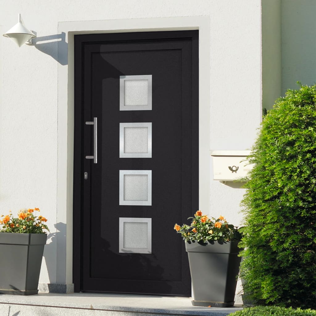 Berkfield Front Door Anthracite 108x200 cm