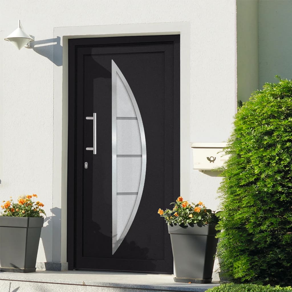 Berkfield Front Door Anthracite 88x200 cm