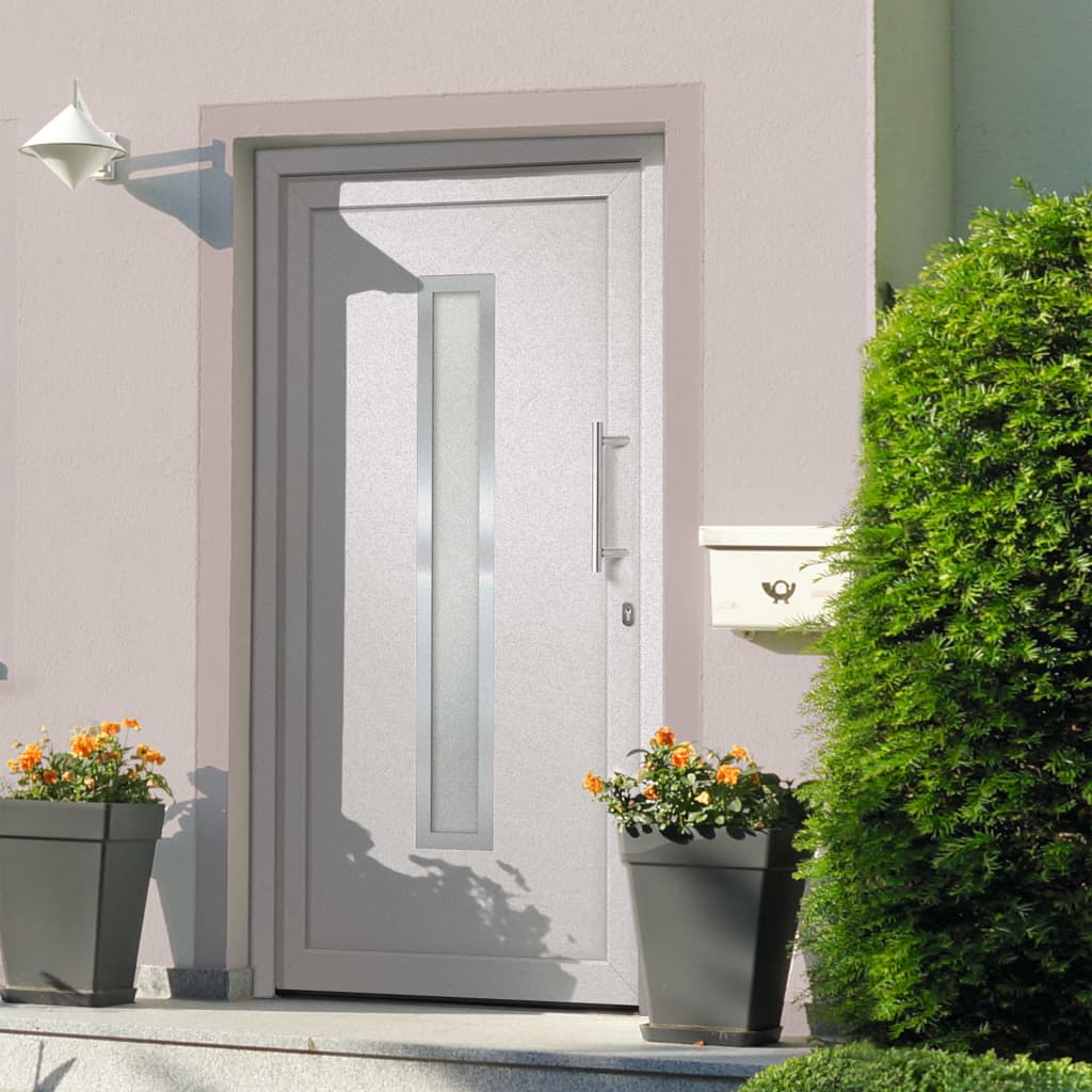 Berkfield Front Door White 108x208 cm