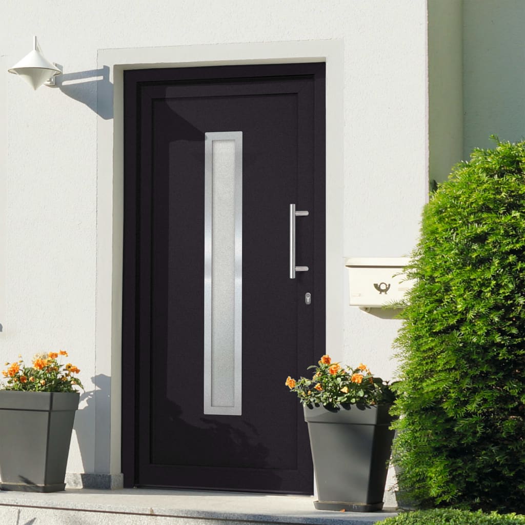 Berkfield Front Door Anthracite 98x208 cm