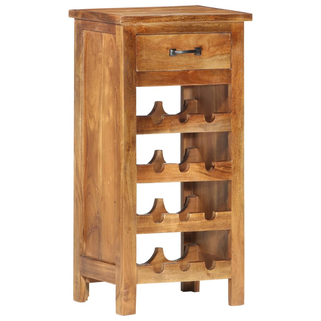 Berkfield Wine Cabinet 40x30x80 cm Solid Acacia Wood