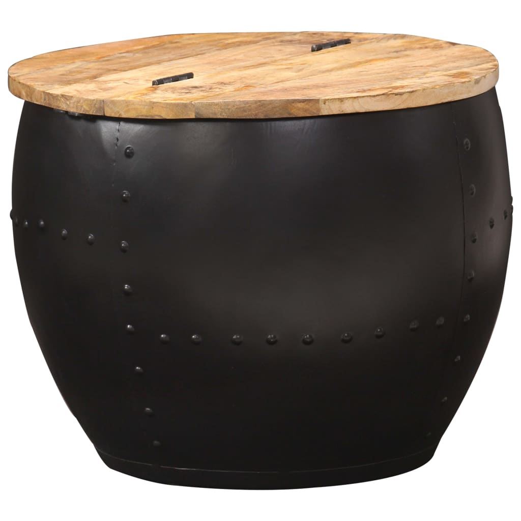 Berkfield Coffee Table Round 53x43 cm Solid Mango Wood