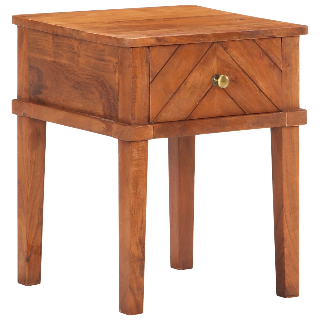 Berkfield Bedside Cabinet 40x40x50 cm Solid Acacia Wood