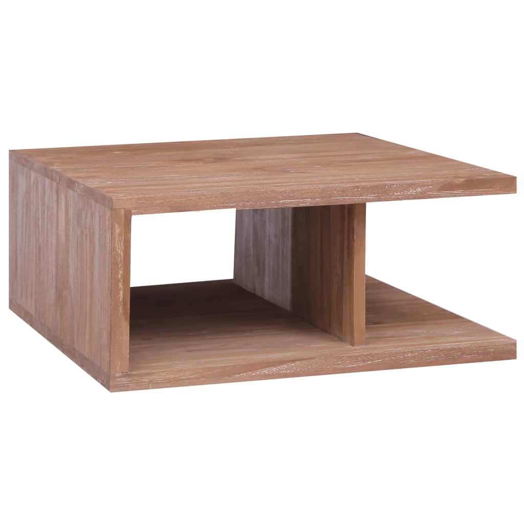 Berkfield Coffee Table 70x70x30 cm Solid Teak Wood