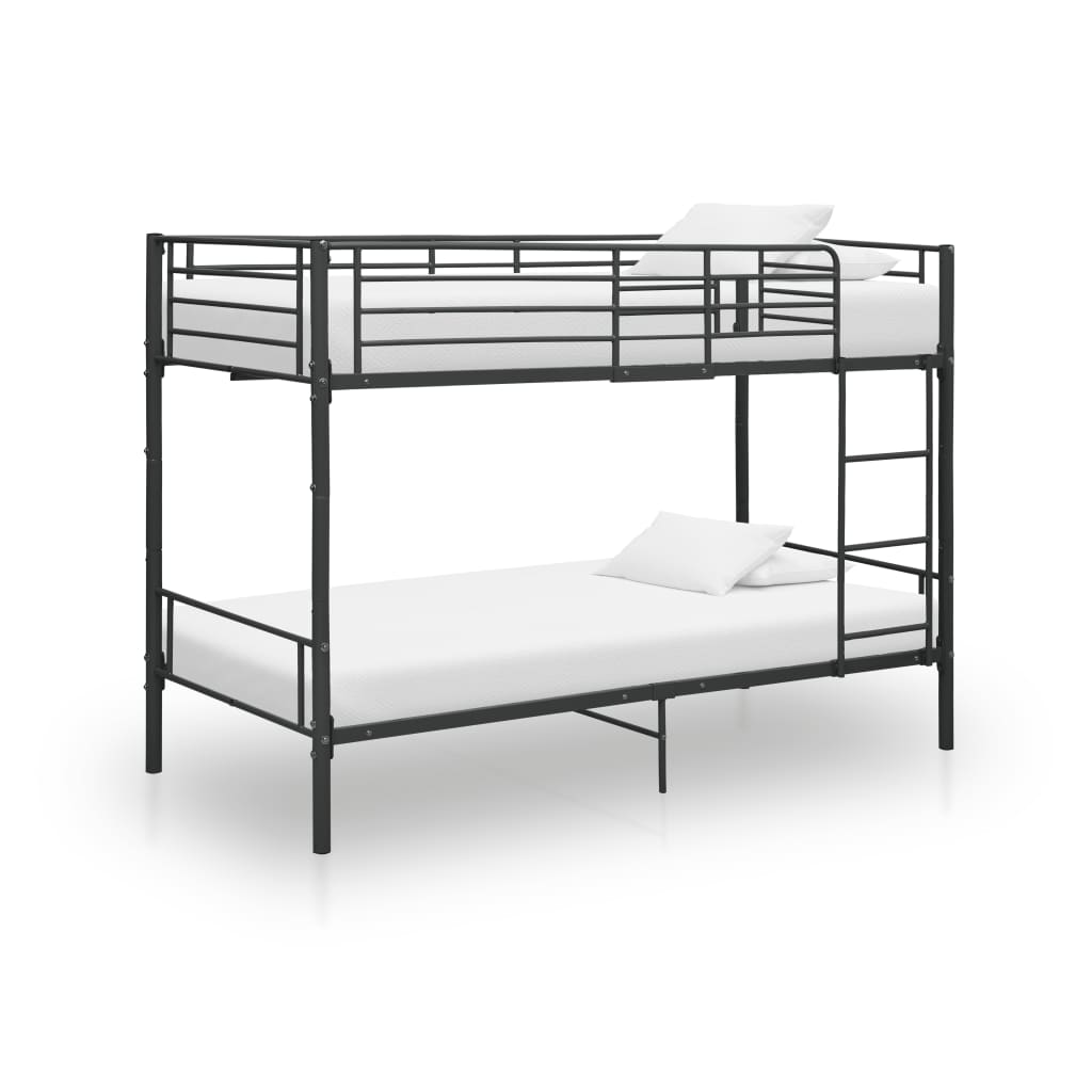 Berkfield Bunk Bed Black Metal 90x200 cm