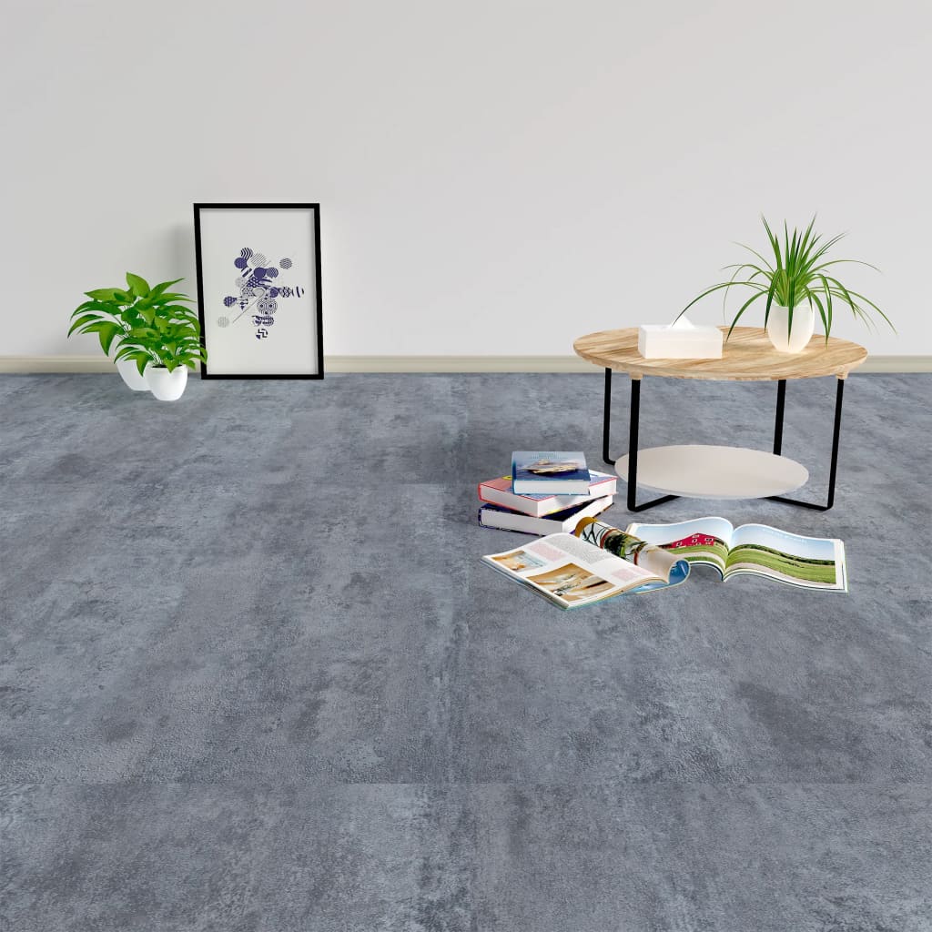 Berkfield Self-adhesive Flooring Planks 5.11 m�__ PVC Grey Marble