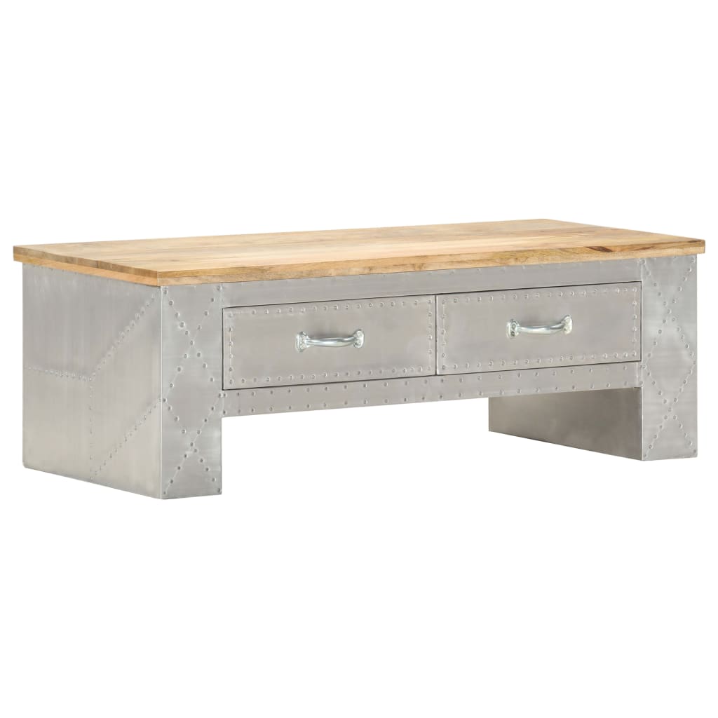 Berkfield Aviator Coffee Table 100x50x36 cm Solid Mango Wood