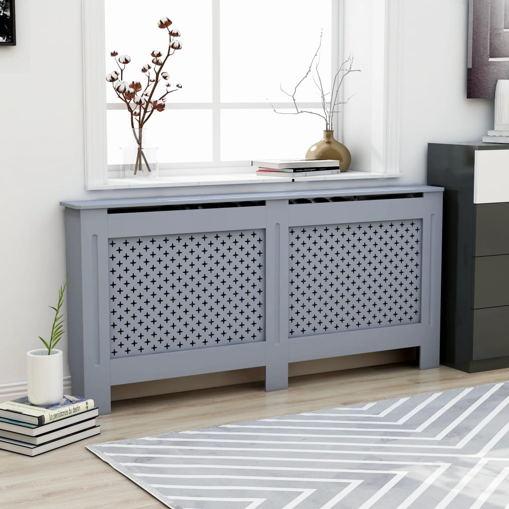 Berkfield Radiator Cover Anthracite 172x19x81 cm MDF