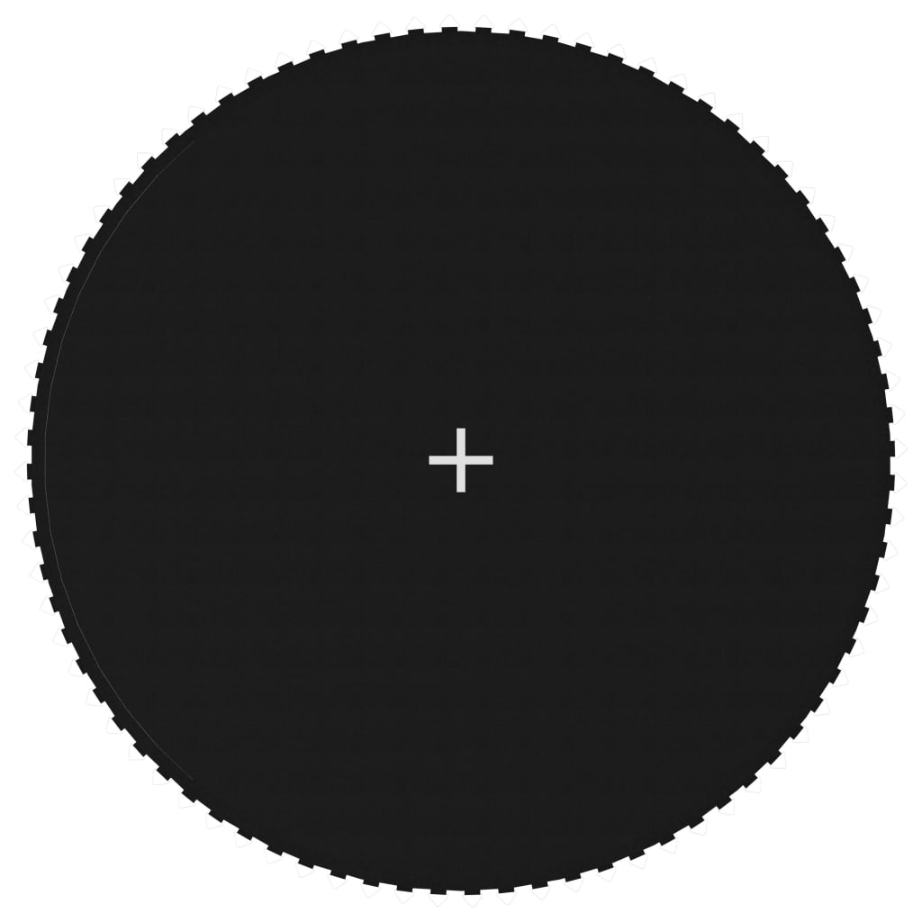 Berkfield Jumping Mat Fabric Black for 14 Feet/4.27 m Round Trampoline