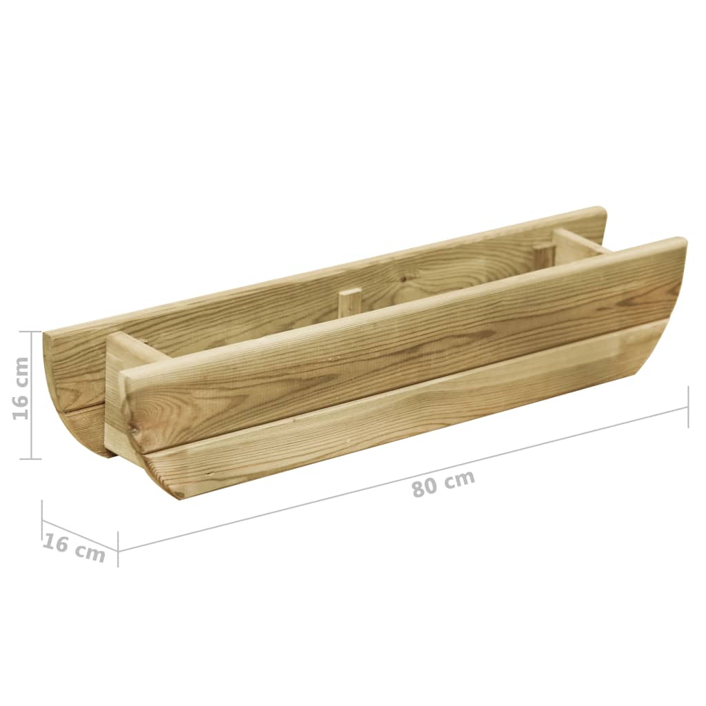 Berkfield Garden Raised Bed 80x16x16 cm Impregnated Pinewood