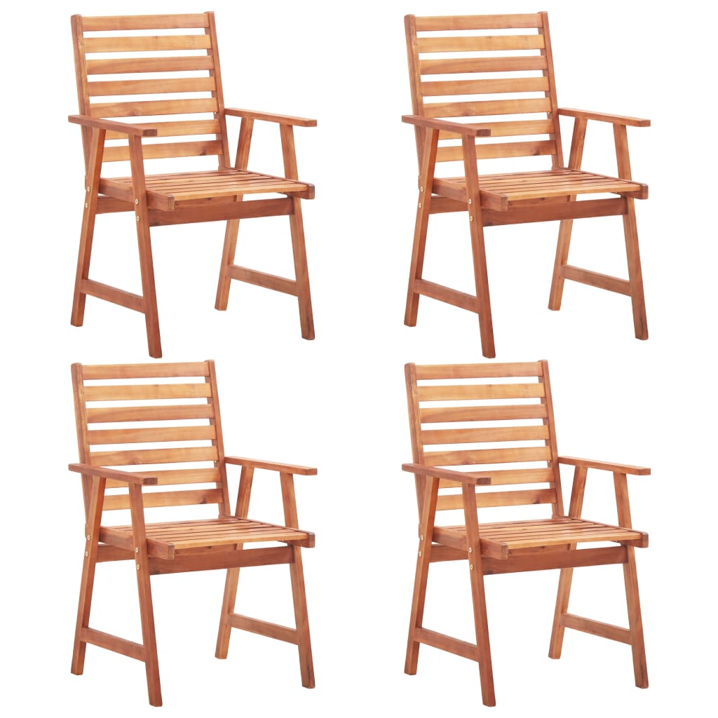 Berkfield Outdoor Dining Chairs 4 pcs Solid Acacia Wood