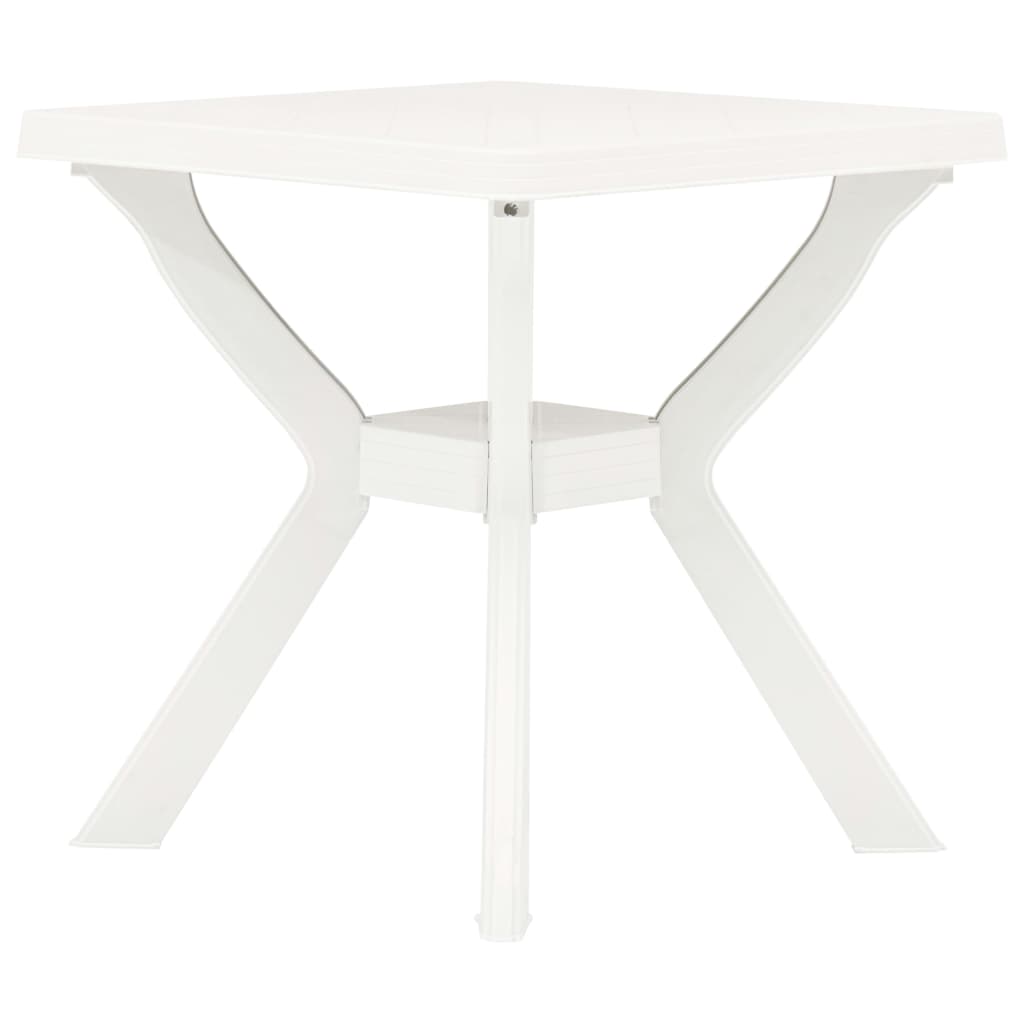 Berkfield Bistro Table White 70x70x72 cm Plastic