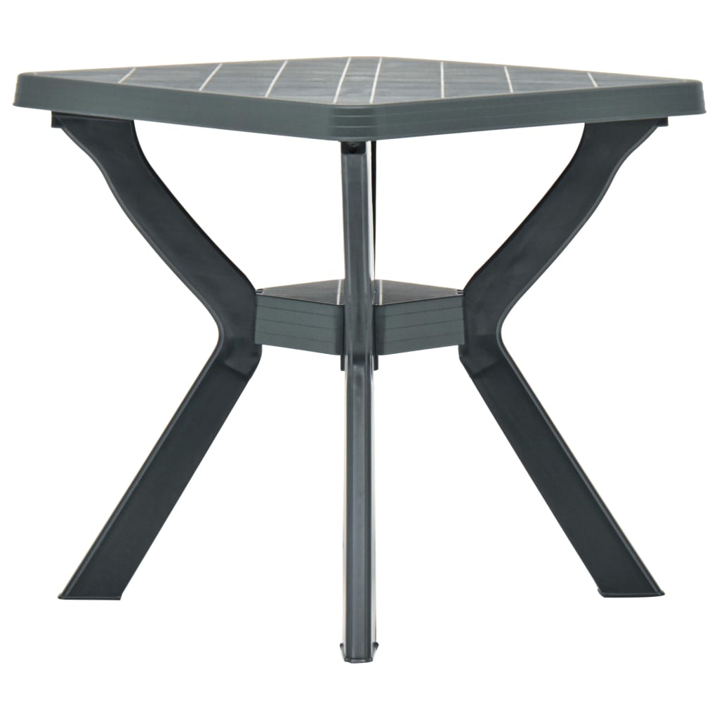 Berkfield Bistro Table Green 70x70x72 cm Plastic