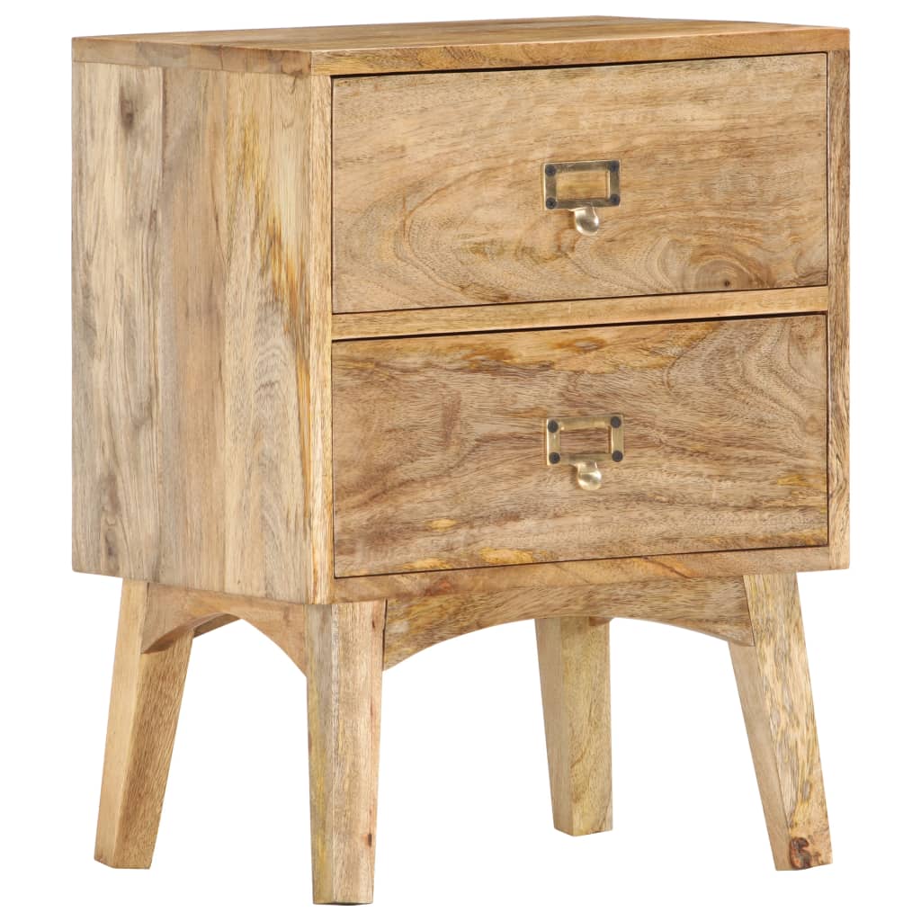 Berkfield Bedside Cabinet 40x35x55 cm Solid Mango Wood