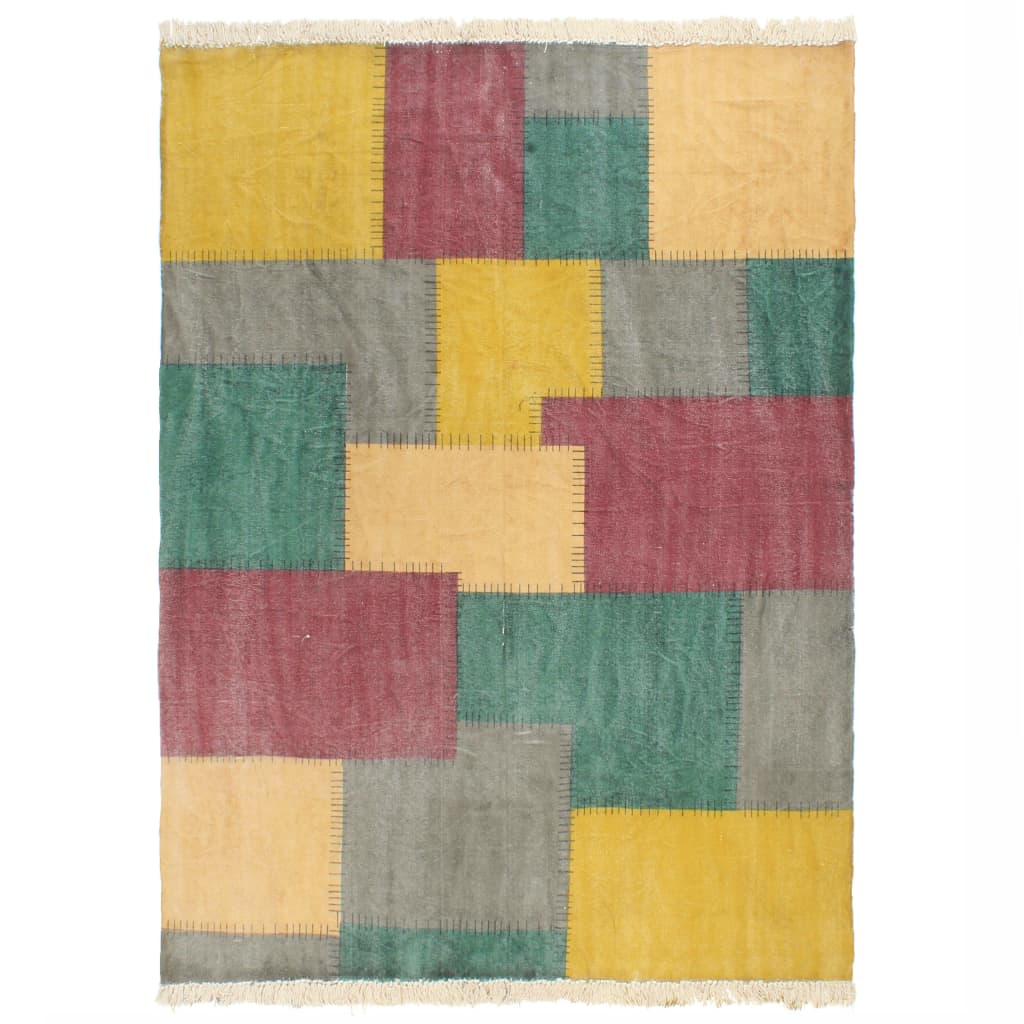 Berkfield Handwoven Kilim Rug Cotton 160x230 cm Printed Multicolour
