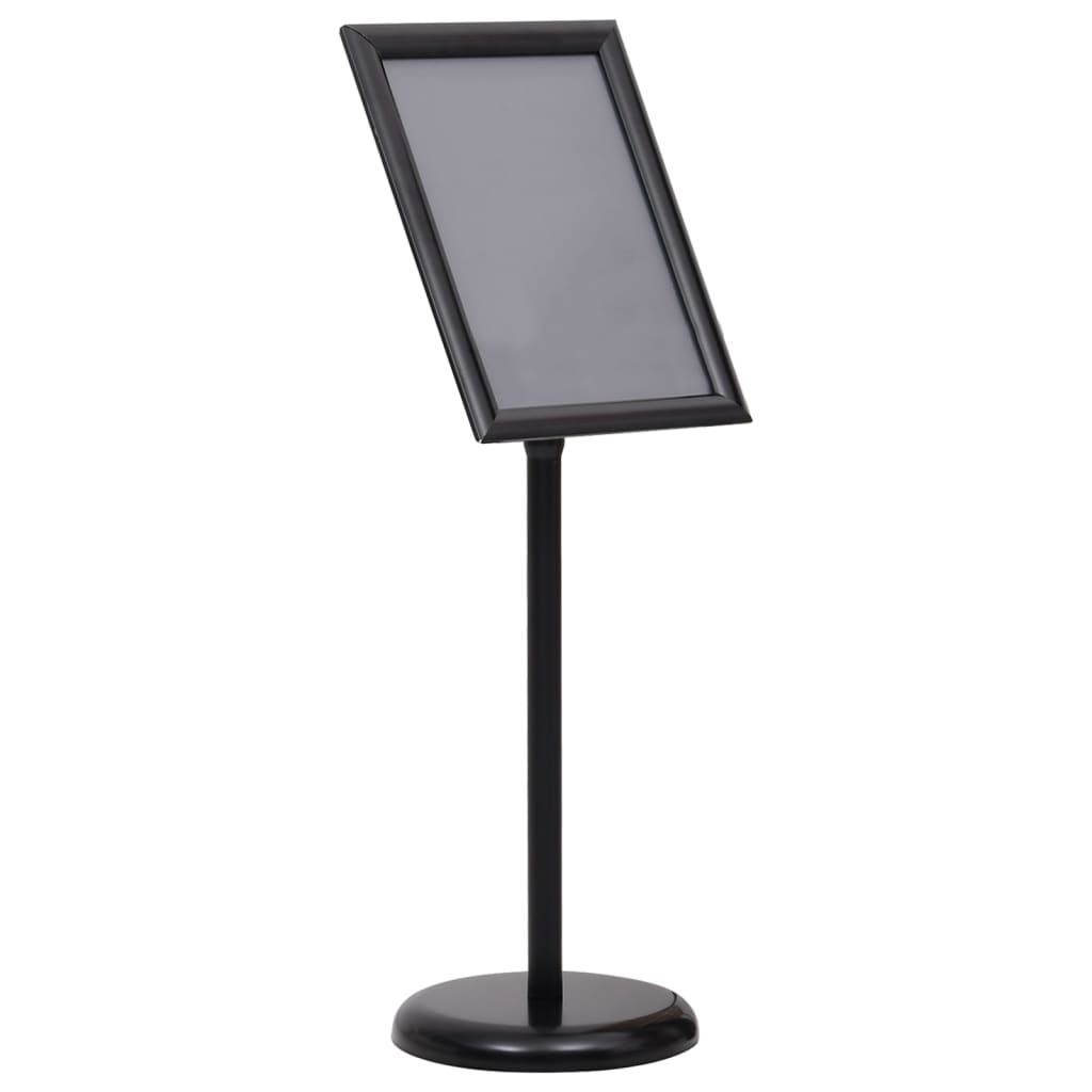 Berkfield A3 Pedestal Poster Stand Black Aluminium Alloy