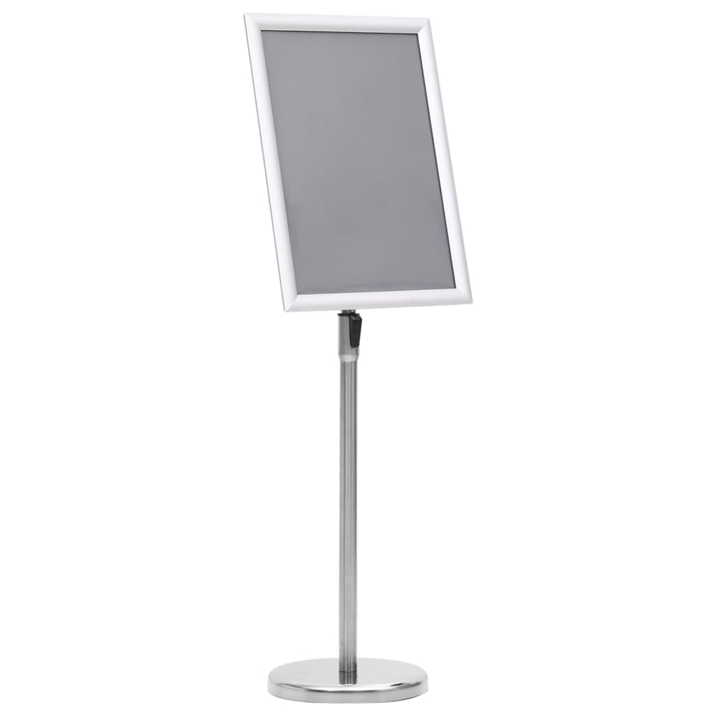 Berkfield A3 Pedestal Poster Stand Silver Aluminium Alloy