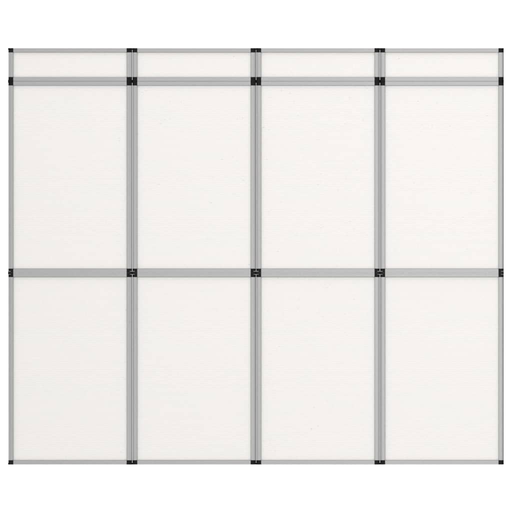 Berkfield 12-Panel Folding Exhibition Display Wall 242x200 cm White