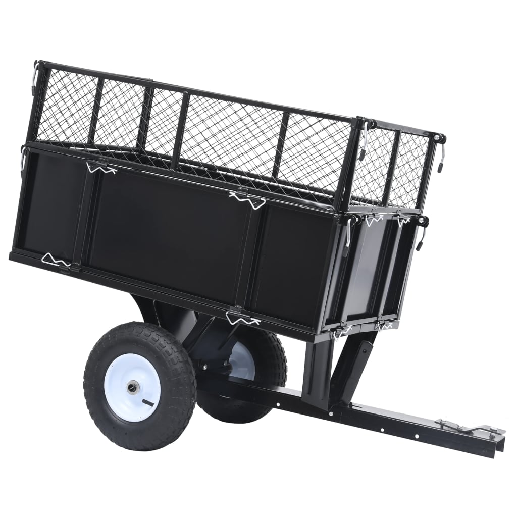 Berkfield Tipping Trailer for Lawn Mower 150 kg Load