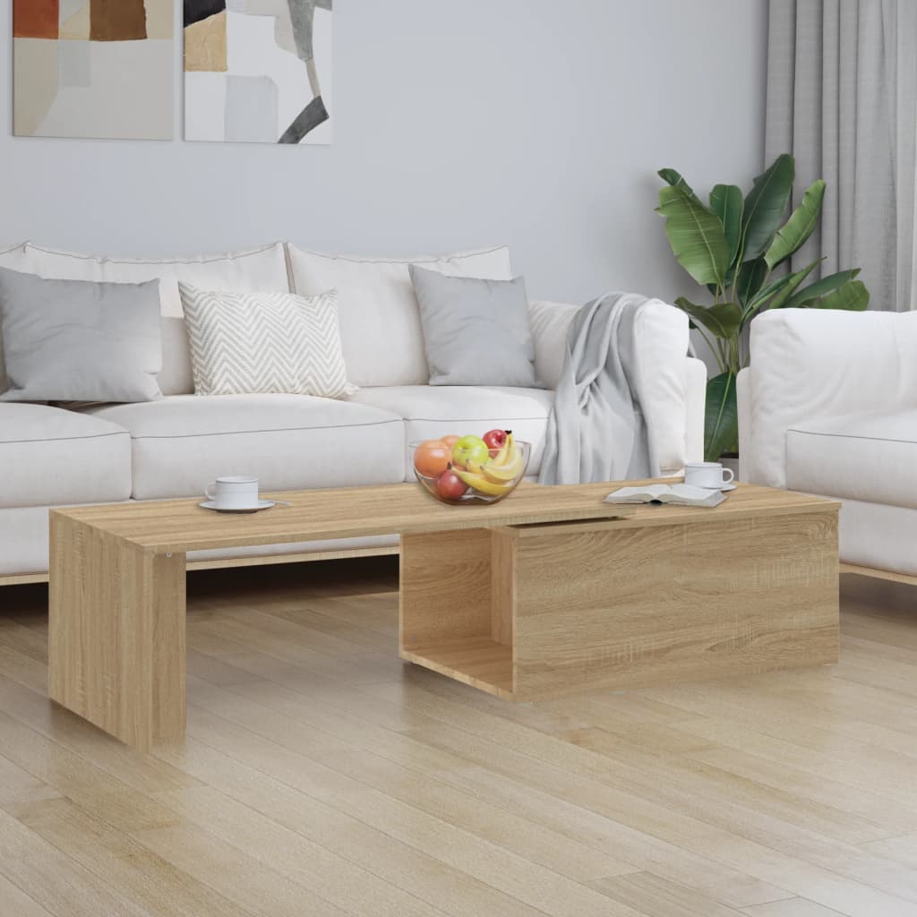 Berkfield Coffee Table Sonoma Oak 150x50x35 cm Engineered Wood