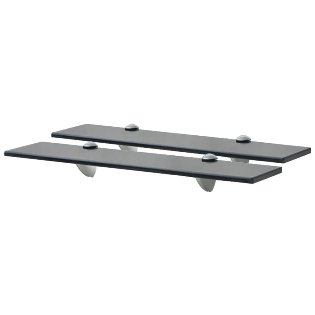 Berkfield Floating Shelves 2 pcs Glass 50x10 cm 8 mm