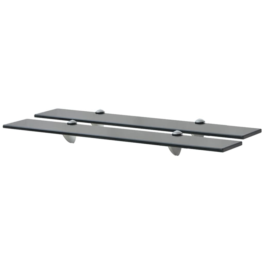 Berkfield Floating Shelves 2 pcs Glass 70x10 cm 8 mm
