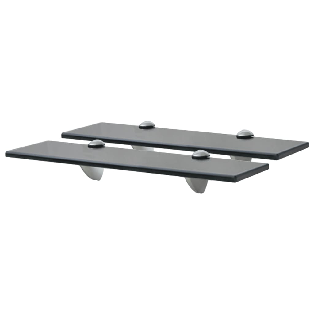 Berkfield Floating Shelves 2 pcs Glass 40x20 cm 8 mm
