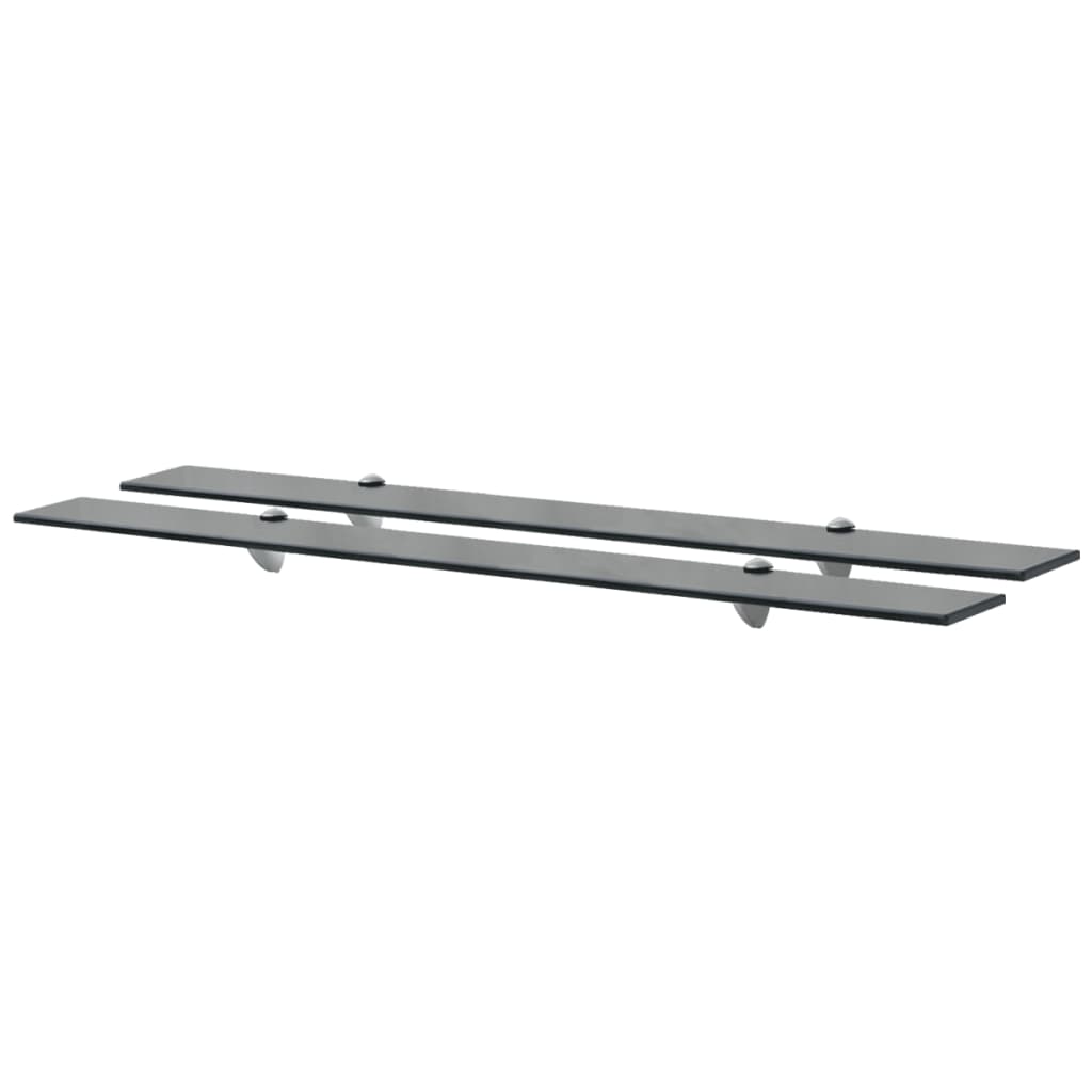Berkfield Floating Shelves 2 pcs Glass 100x20 cm 8 mm
