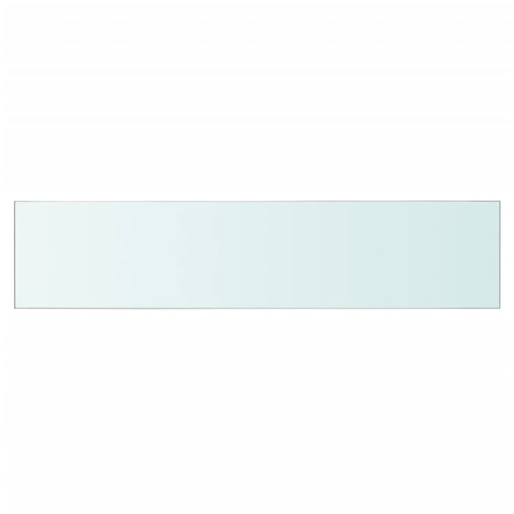 Berkfield Shelves 2 pcs Panel Glass Clear 60x12 cm