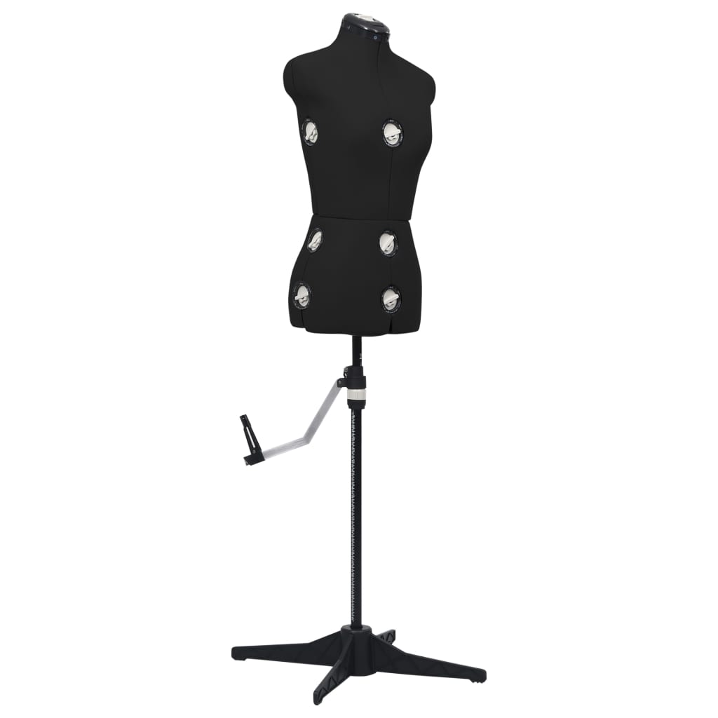 Berkfield Adjustable Dress Form Female Black S Size 33-40