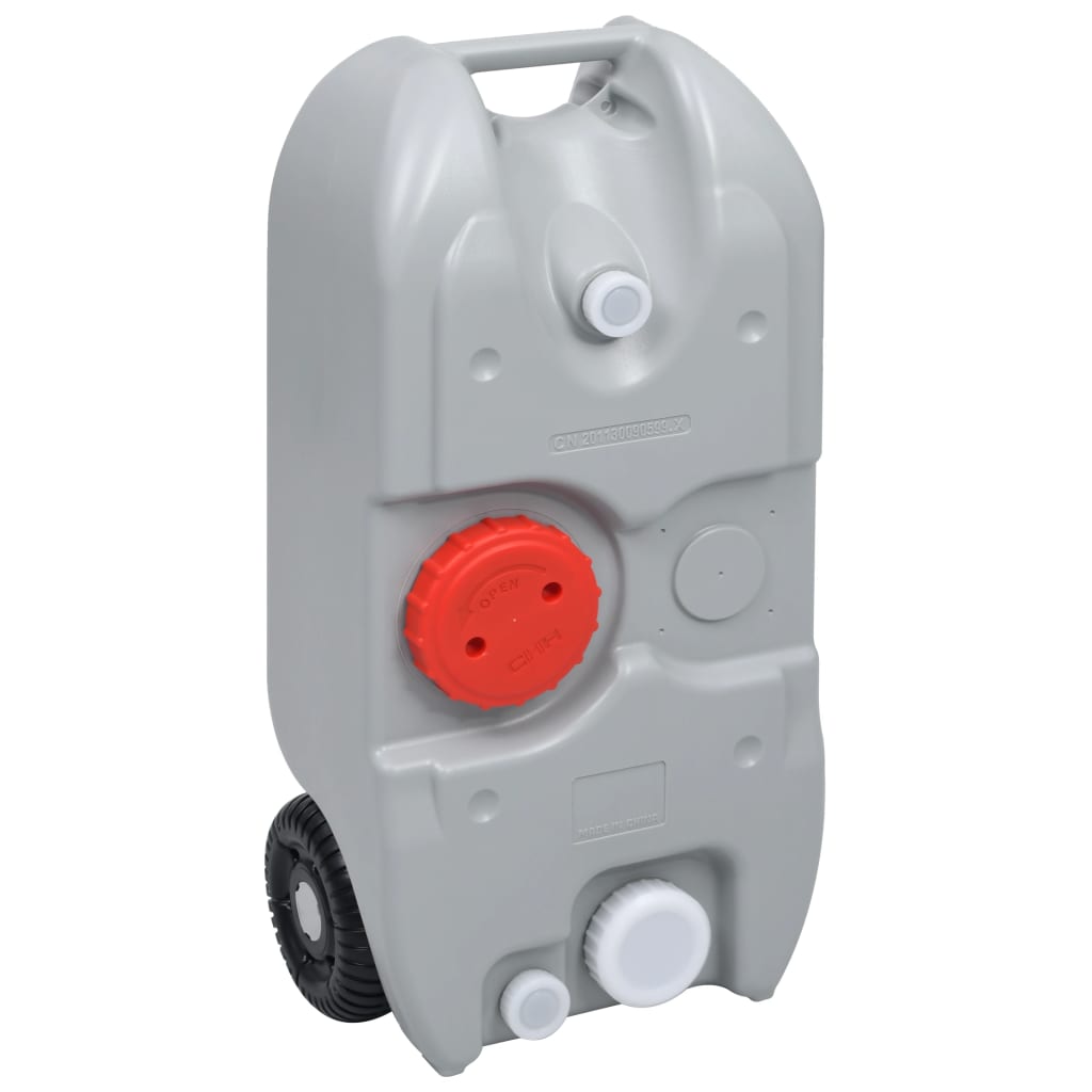 Berkfield Wheeled Water Tank for Camping 40 L Grey