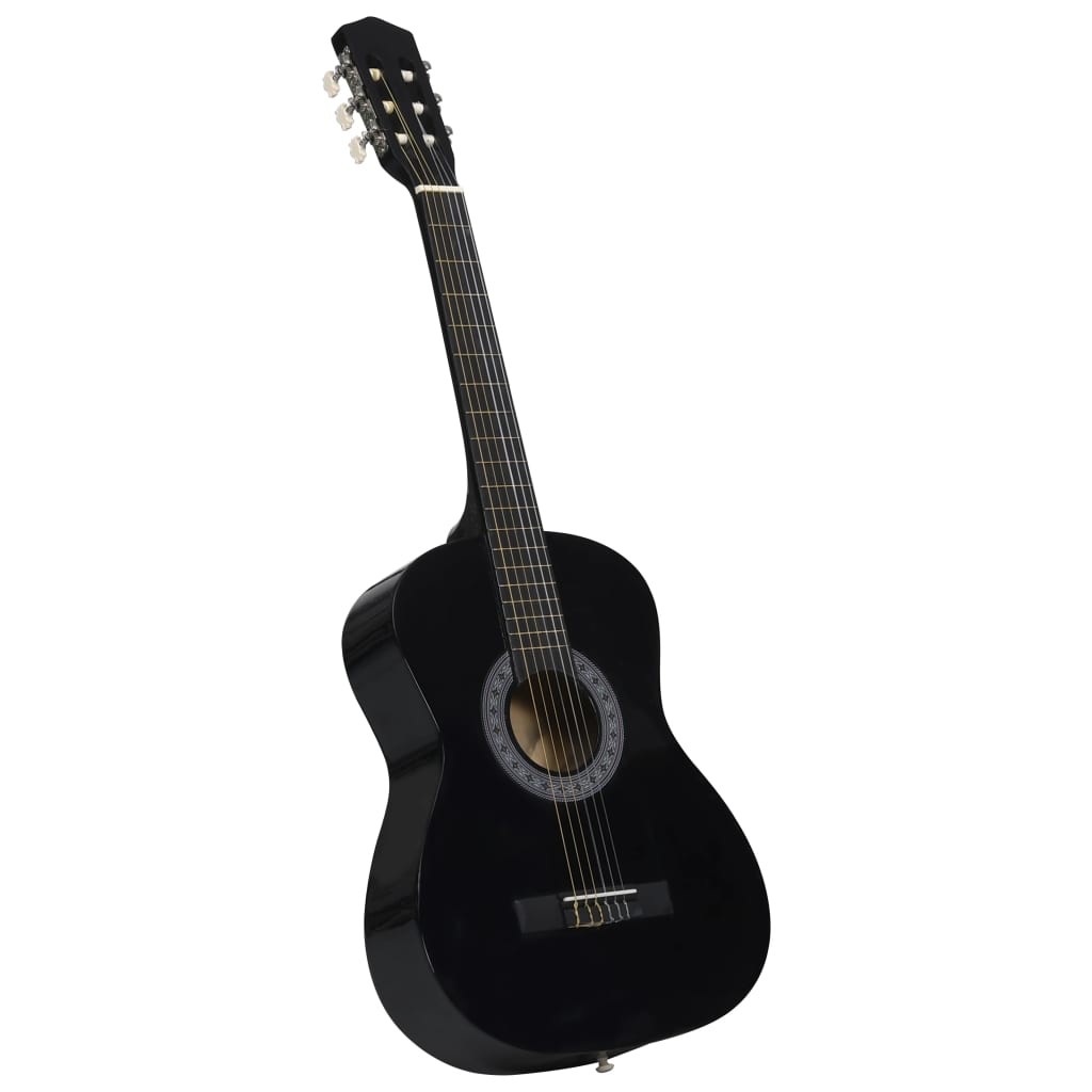 Berkfield Classical Guitar for Beginner and Kids Black 3/4 36"