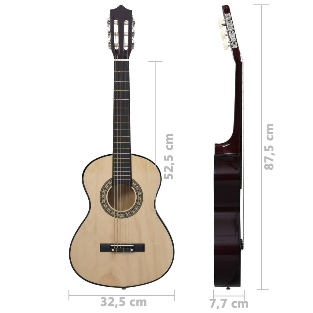 Berkfield Classical Guitar for Beginner and Kid 1/2 34 Basswood