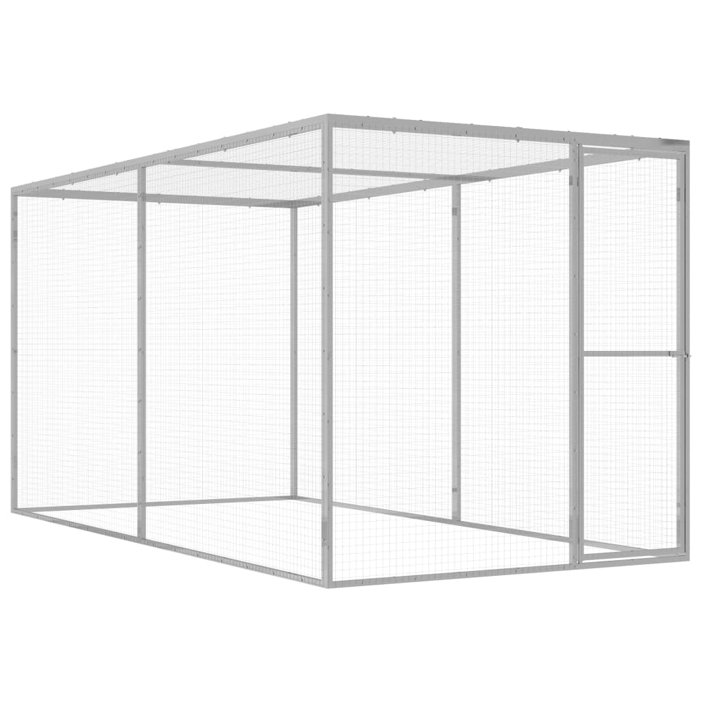 Berkfield Cat Cage 3x1.5x1.5 m Galvanised Steel