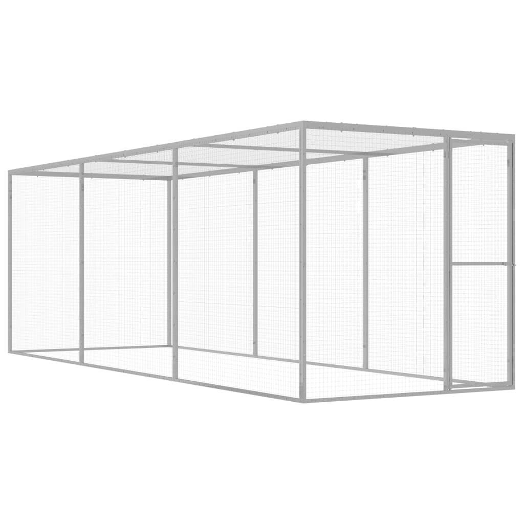 Berkfield Cat Cage 4.5x1.5x1.5 m Galvanised Steel