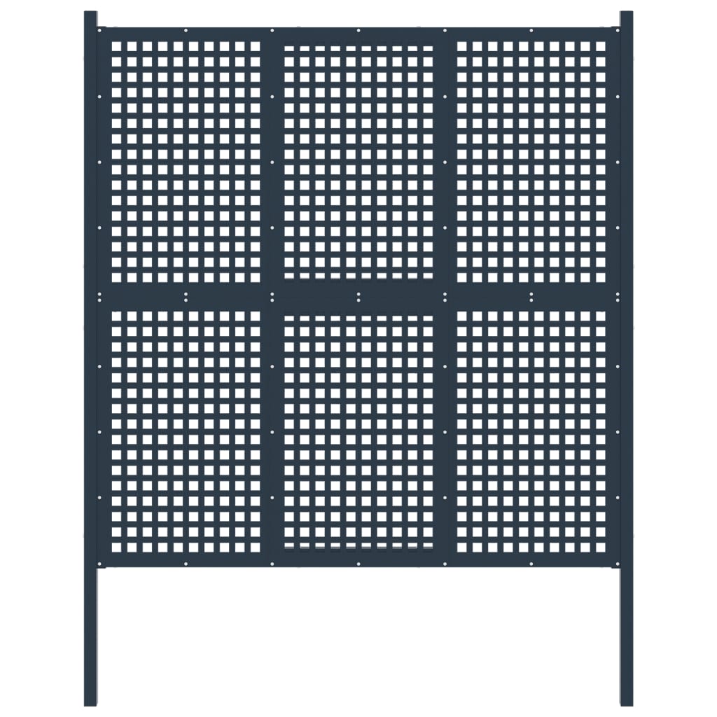 Berkfield Garden Fence Steel 177x225 cm Anthracite