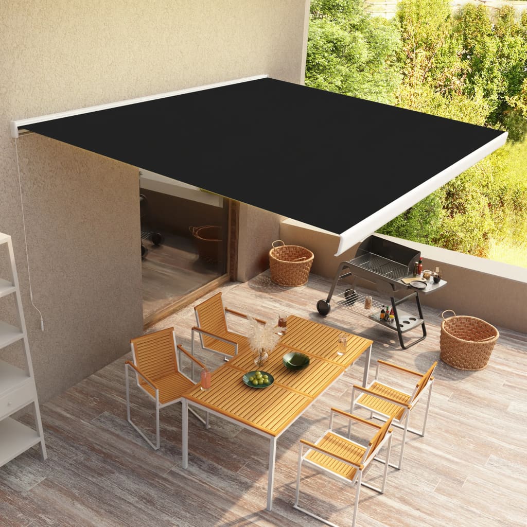 Berkfield Manual Cassette Awning 500x300 cm Anthracite
