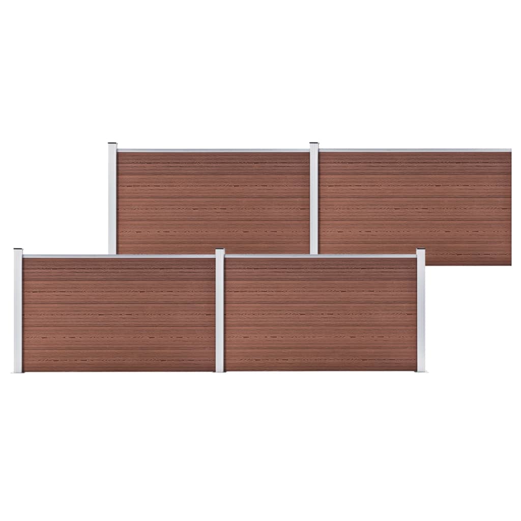 Berkfield Garden Fence WPC 699x106 cm Brown