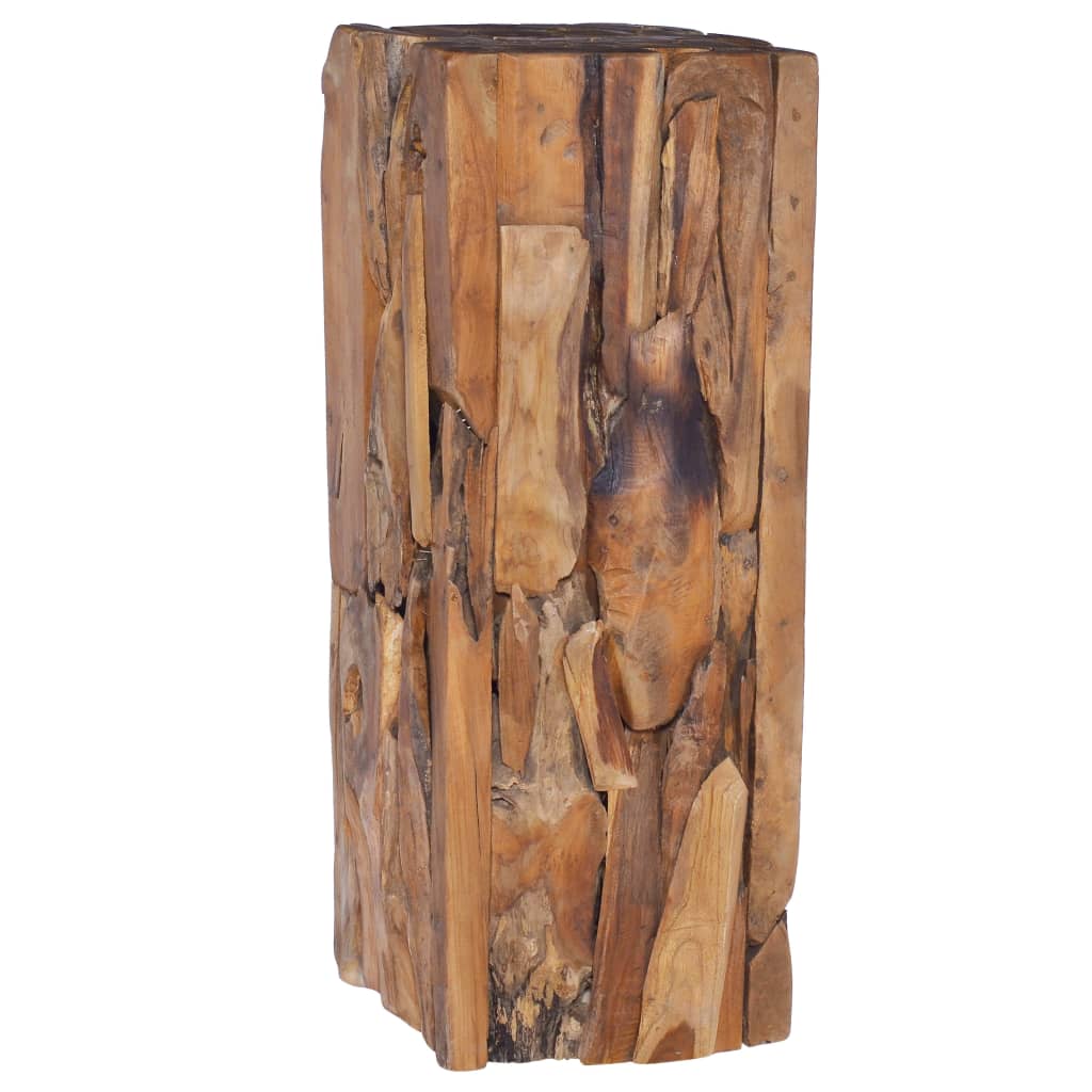 Berkfield Side Table 30x30x80 cm Solid Teak Wood
