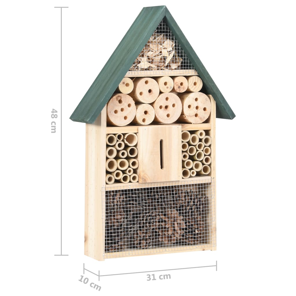 Berkfield Insect Hotel 31x10x48 cm Firwood