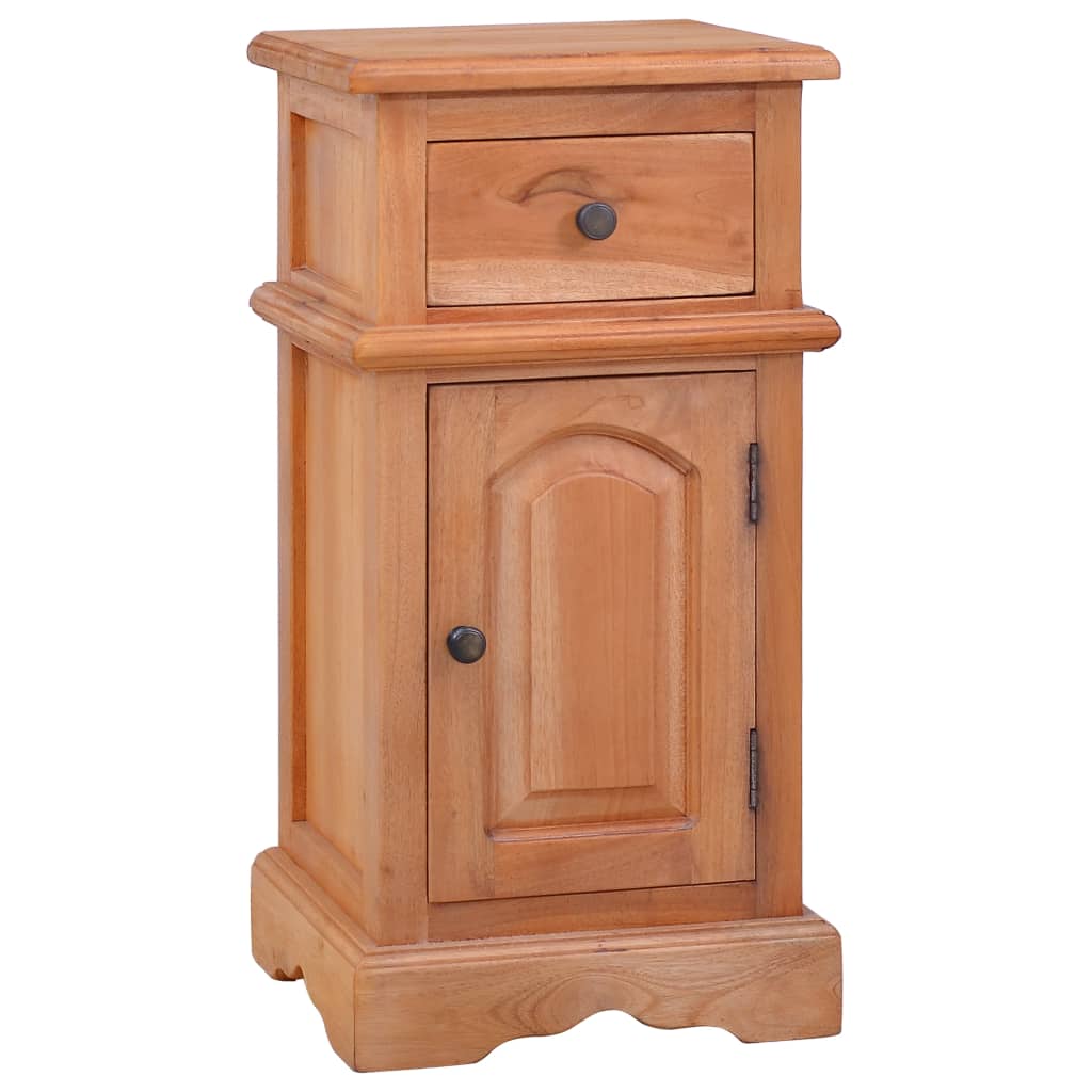 Berkfield Bedside Cabinet Solid Mahogany Wood