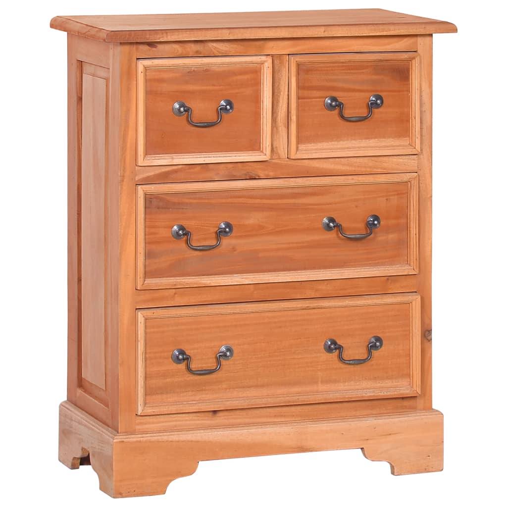 Berkfield Chest of Drawers Solid Mahogany Wood