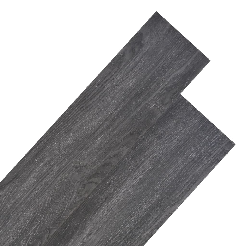 Berkfield Non Self-adhesive PVC Flooring Planks 4.46 m�__ 3 mm Black