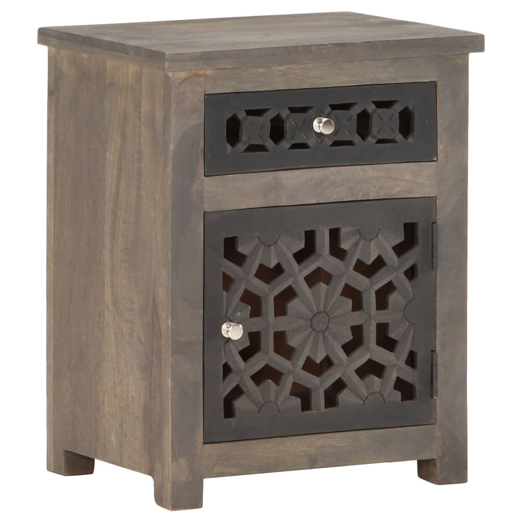 Berkfield Bedside Cabinet 40x30x50 cm Solid Mango Wood